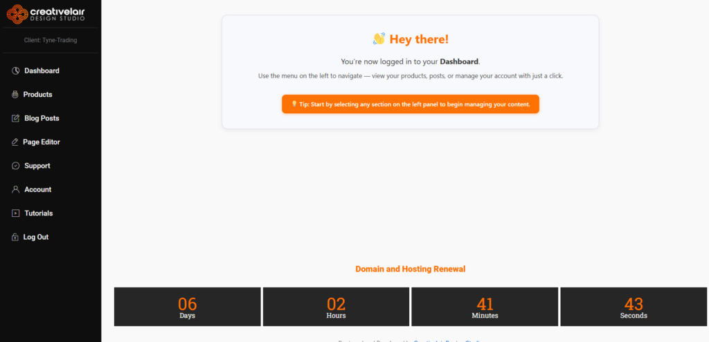 Client Dashboard